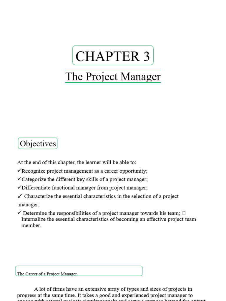 Key Skills and Roles of Project Managers | PDF | Leadership | Project ...