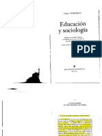 3 Durkheim E. Educación y Sociología Cap 1