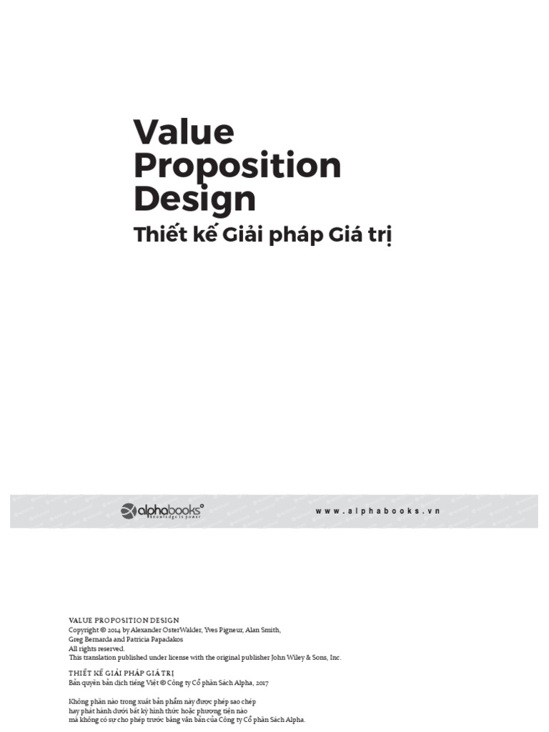 Value Proposition Design Thit K Gii P | PDF