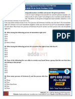 Seating Arrangement IBPS RRB Practice PDF