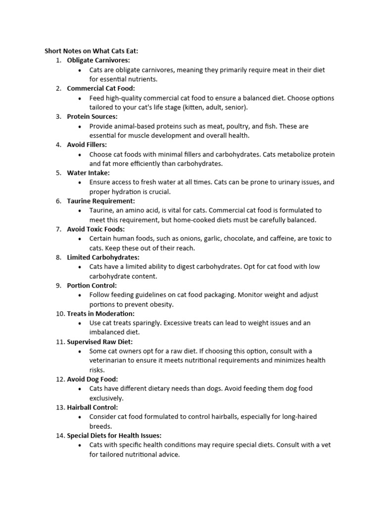 Essential Cat Nutrition Guide | PDF | Dog Food | Foods