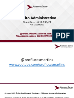 Direito Administrativo - Questões 14.133 - Prof. Lucas Martins