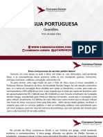 Língua Portuguesa - 40 Questões - Prof. Arnaldo Filho