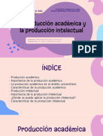 Produccion Academica y Produccion Intelectual