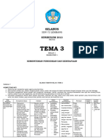 Silabus Kelas 1 Tema 3