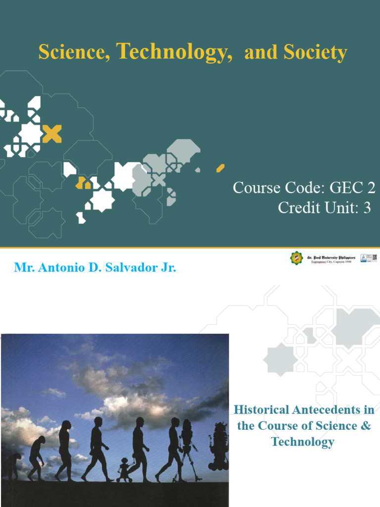 STS II Historical Antecedents Spup | PDF | Sumer | Science