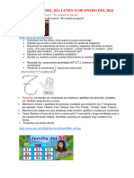 Actividades Del Día Lunes 15 de Enero Del 2021