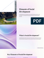 Elements of Social Development