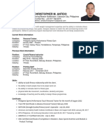 Resume - Christopher M. Antido