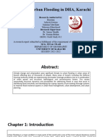 Analysis of Urban Flooding in DHA, Karachi