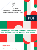 Italian Basic Greetings Farewells Expressions and SelfIntro Pres2