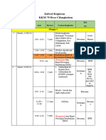 Jadwal Kegiatan KKM Kelompok 80