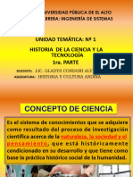 1ra - Parte - Historia de Ciencia y La Tecnología