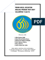 Laporan Hasil Kegiatan Bioteknologi Jenis Roti Boy Kelompok 4 (10-f) - 20240123 - 230702 - 0000