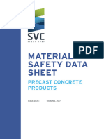 MSDS Precast Concrete Products