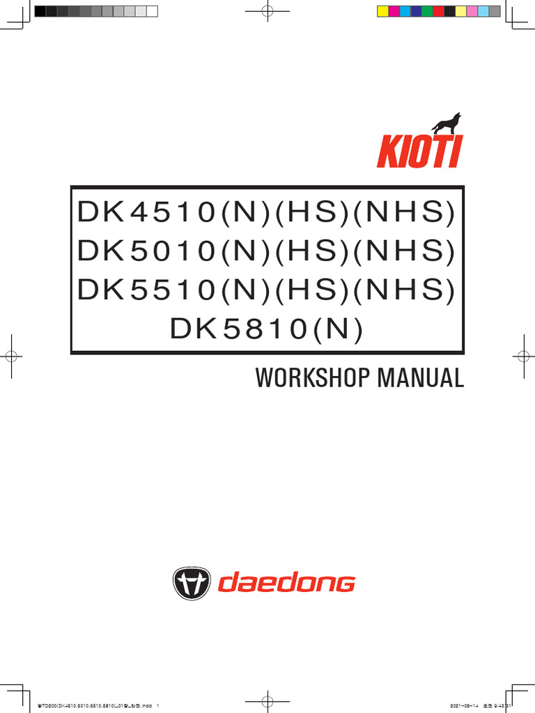 Kioti Daedong Dk6010 Bedienungsanleitung Seite 177 – EQGGV