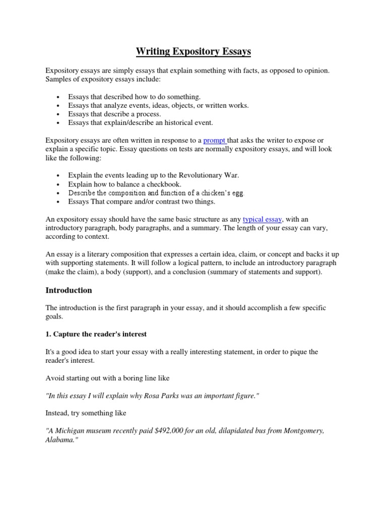 Free samples of process essays picture