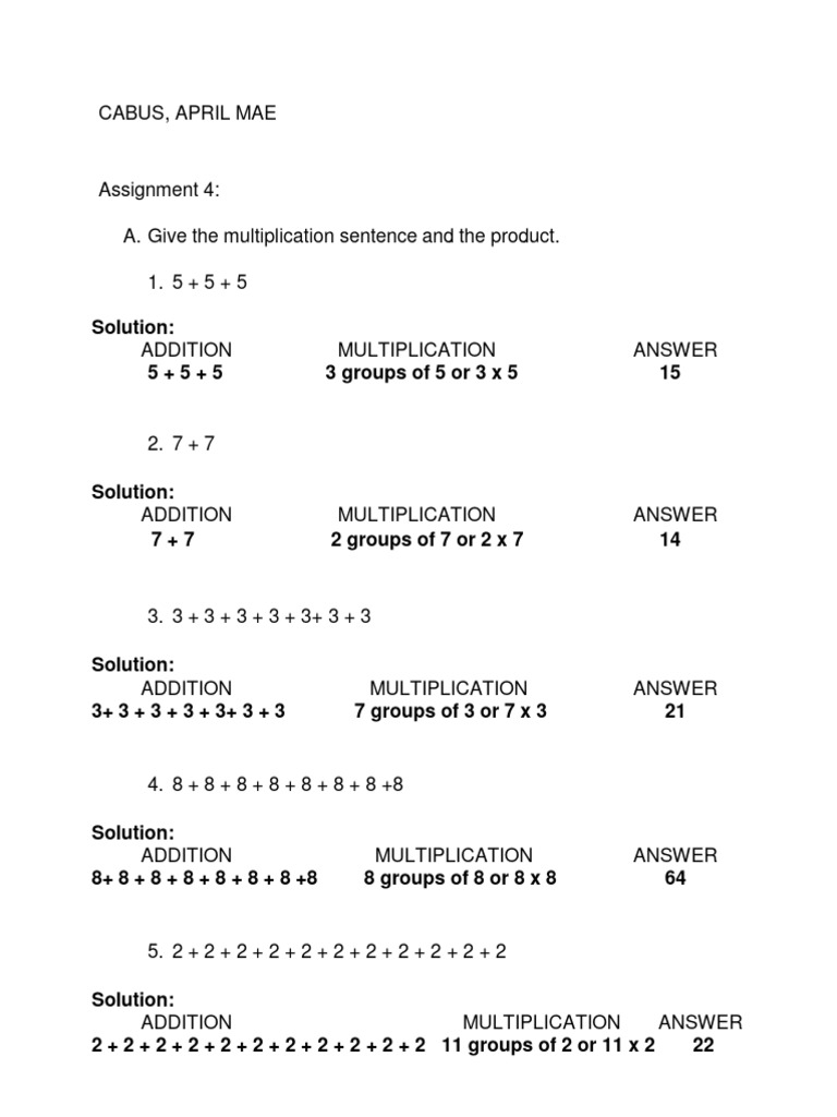 Assignment 4 pdf mathematics arithmetic