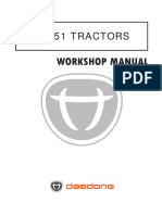 Kioti Daedong FX751 Tractor Service Manual LX68WM
