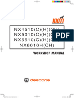 Kioti Daedong NX4510 (C) (H) (CH), NX5010 (C) (H) (CH), NX5510 (C) (H) (CH), NX6010H (CH) Tractors Service Manaul