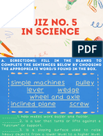 Q3 W6 D5 Quiz Science