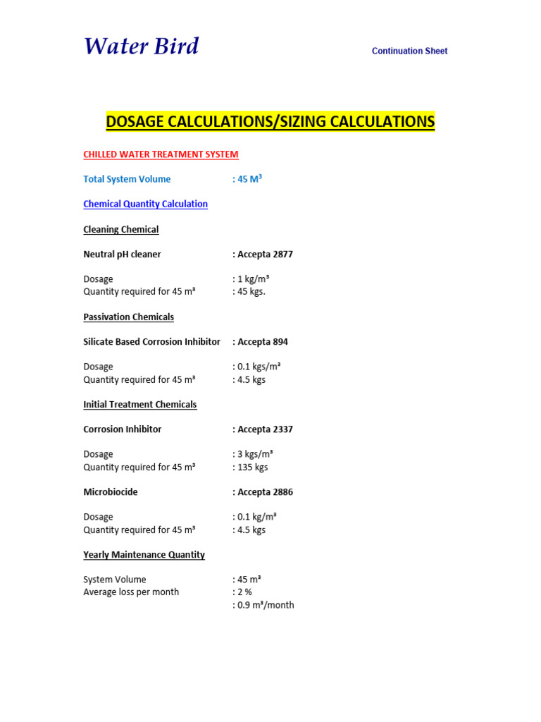 Chemical dosing calculation pdf dose biochemistry chemistry