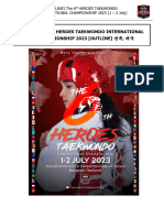 ระเบียบการThe - 6th Heroes Taekwondo - English 2023