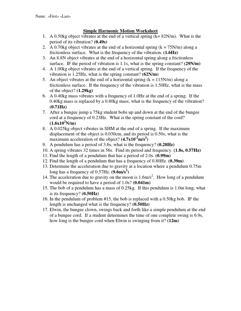 simple-harmonic-motion-worksheet