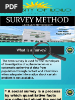 Survey Method Discussed by Kiev Almira and Angela Angelitud