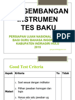 Pengembangan Instrumen Tes Baku 2014