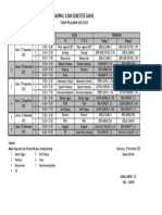 Jadwal Semester Ganjil