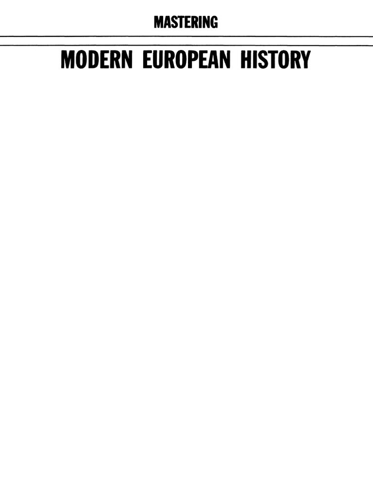 Mastering modern european history pdf otto von bismarck austria