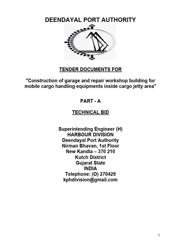 E Tender Crane Shed Building | PDF | Prices | Banks