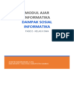 Modul Ajar Informatika 4 - Dampak Sosial Informatika