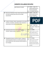 Gs-1-Geography Syllabus For Upsc