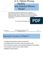 Chapter6 Option Pricing Models The Black-Scholes-Merton Model