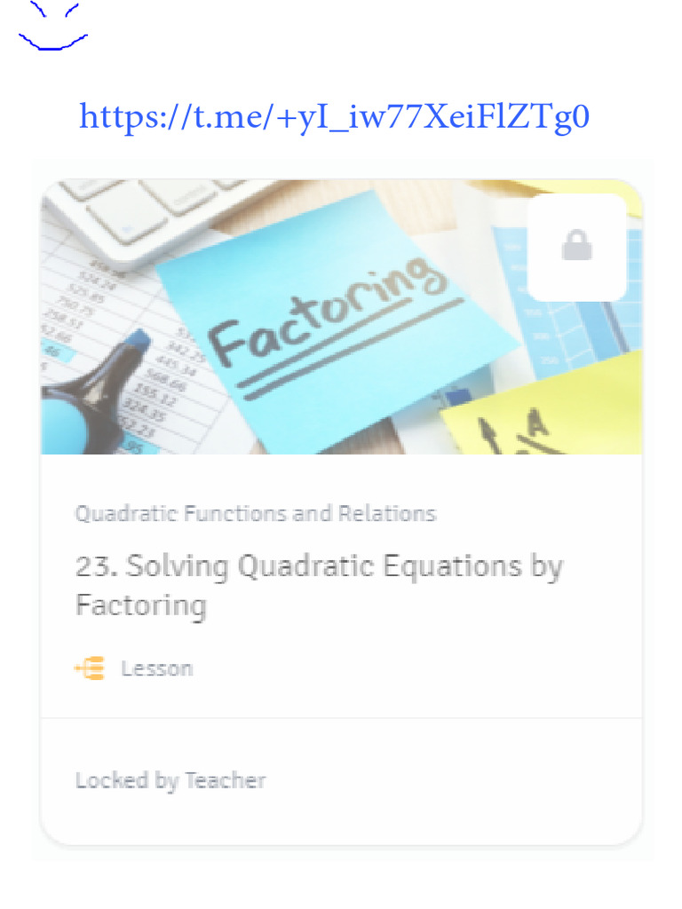103 Solving Quadratic Equations By Factoring Solving Quadratic