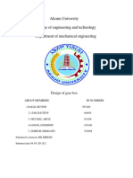 Design of Gear Box