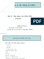 Tín hiệu & Hệ thống ELT2035: Bài 8: Ứng dụng của biểu diễn Fourier