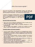 Fiche Conseil Mycose Vaginale