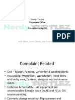 Complaint Snaglist