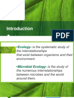 Topic 17.1 - Microbial Ecology and Microbial Biotechnology