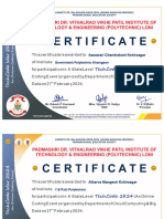 TechCode War 2K24 Participant Certificates