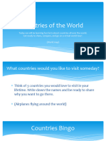 Countries of The World - Template For Canva