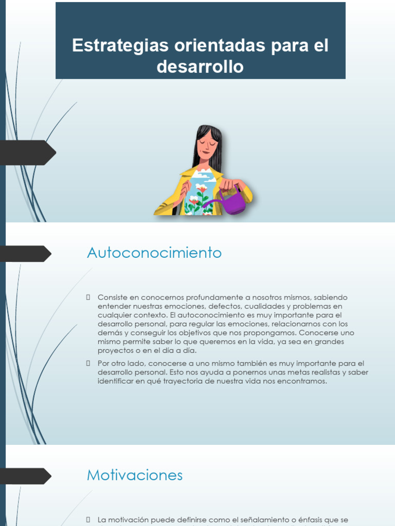 Estrategias para el Desarrollo Personal | PDF | Motivación | Motivacional