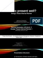 2024 Sample Presentation Template For B.Arch Thesis Review