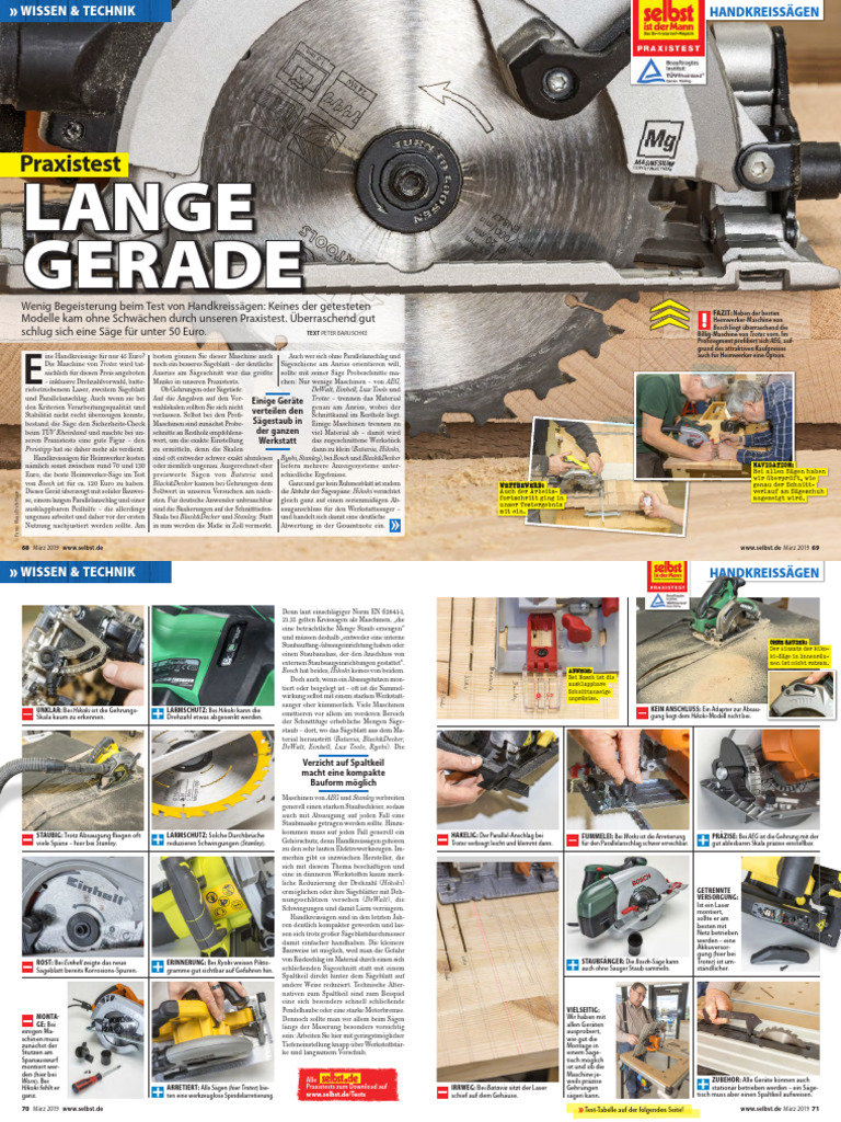 Luxus Handkreissagen Im Test Bild