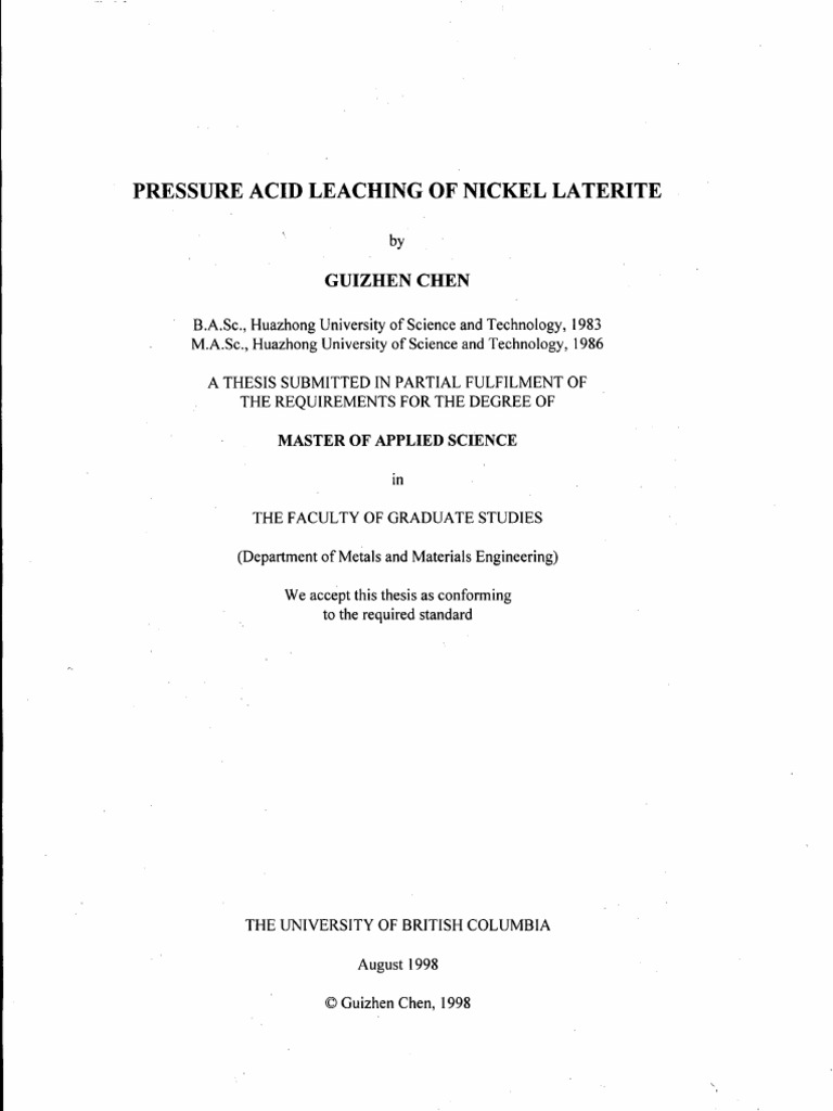 Chen Et Al - Hpal Nickel | PDF | Nickel | Minerals