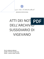 Archivi Notarili - Atti Dei Notai Dell Archivio Sussidiario Di Vigevano