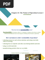 The Nature of Operations Lesson 3 & 4